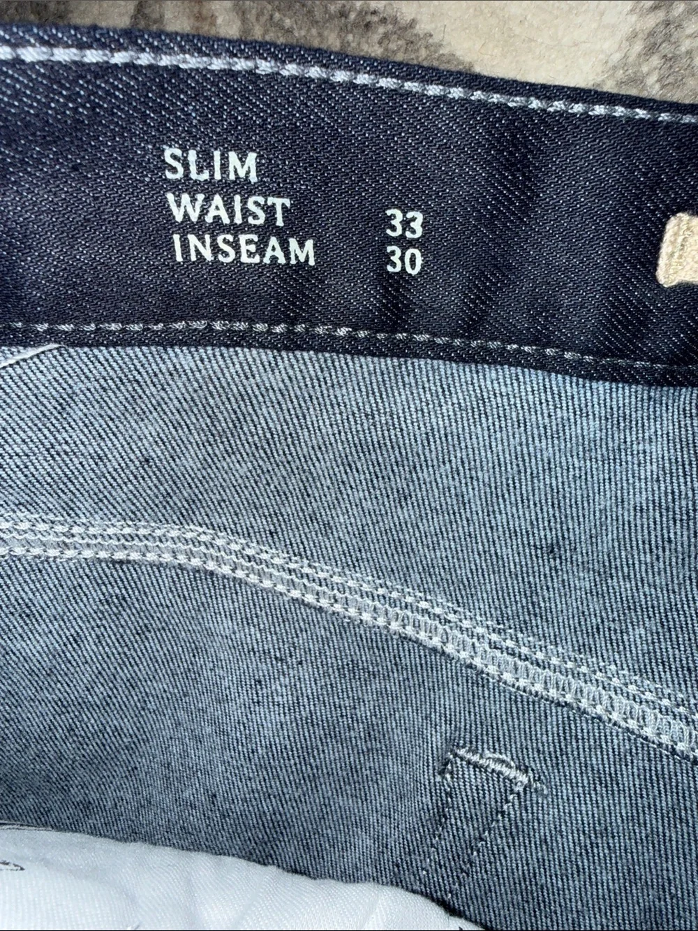 BR Dark Wash Slim Jeans - 33x30